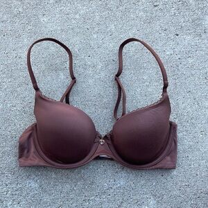 Victoria’s Secret Body by Victoria Lined Demi Bra Chocolate Brown size 32C